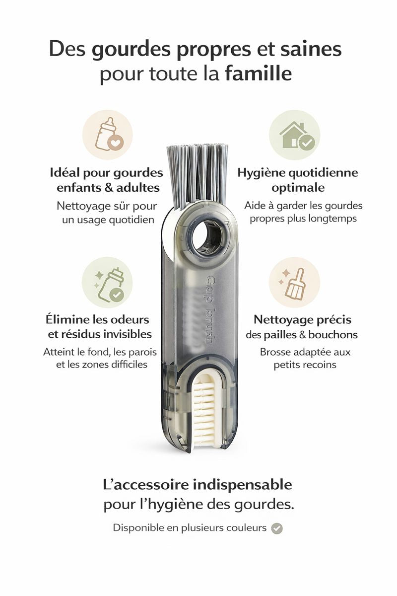 Dites adieu aux résidus dans vos gourdes
