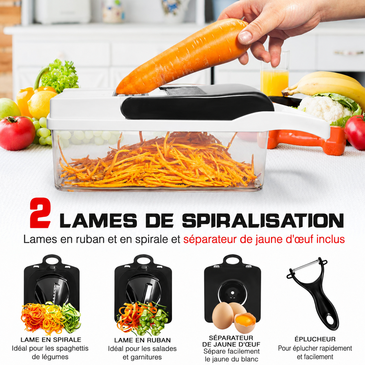 Coupe-Légumes Multifonction 26-en-1
