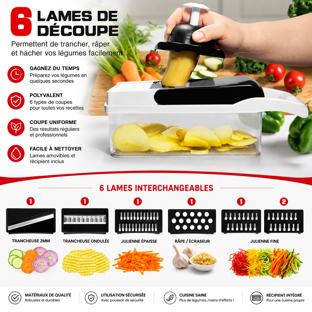 Coupe-Légumes Multifonction 26-en-1