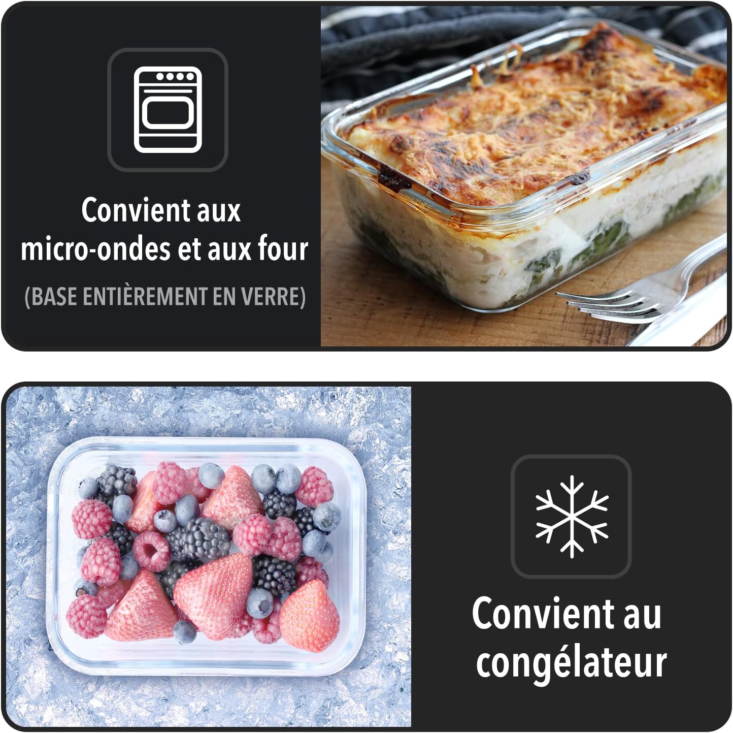 Boîtes Alimentaires en Verre Hermétiques