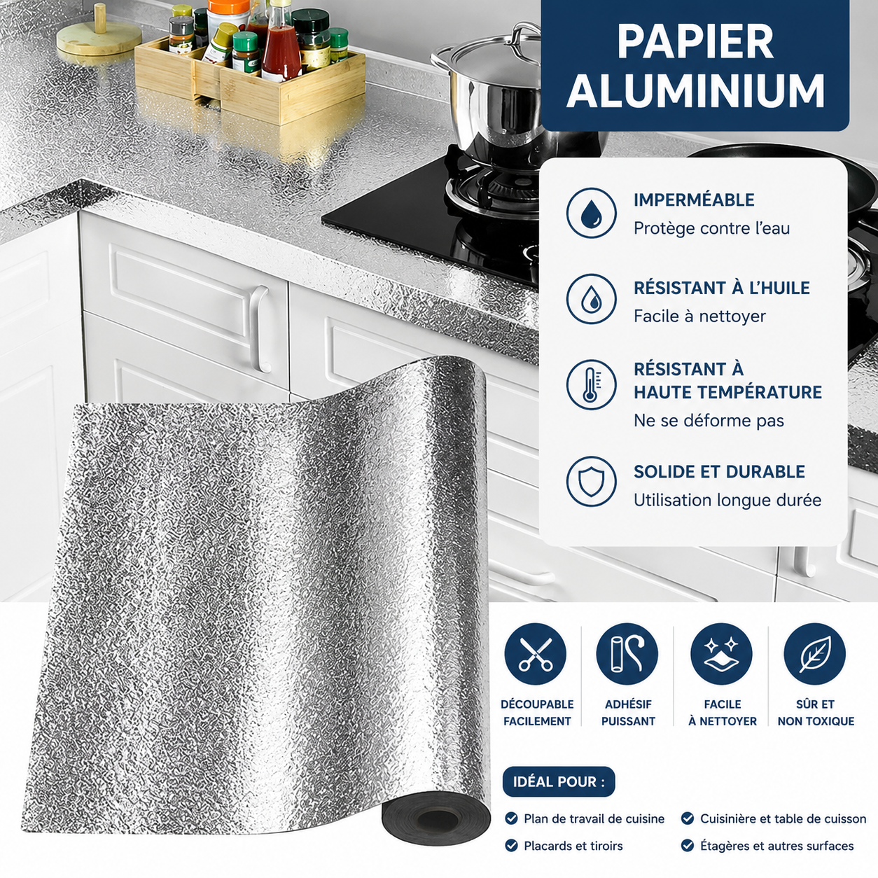 Papier Peint : Barrière efficace contre chaleur et graisse